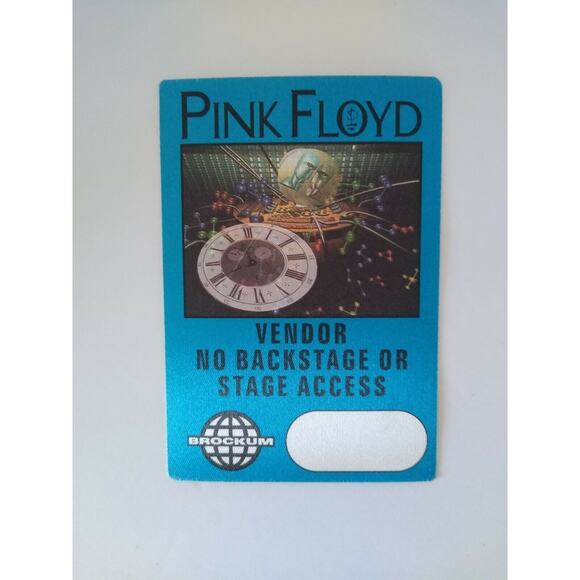 Pink Floyd Backstage Pass Momentary Lapse of Reason Tour 1987 Prog Rock Blue - Picture 4 of 4